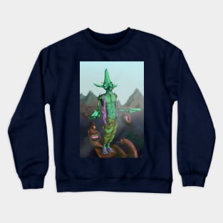 turtle killer on a scandinavian boat, Moebius style Crewneck Sweatshirt